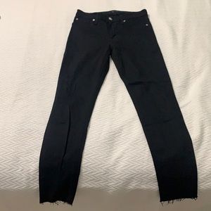 Hudson Black Natalie Skinny mid rise ankle jeans